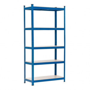 Estantería para Almacenaje en Colores Negro, Azul y Blanco