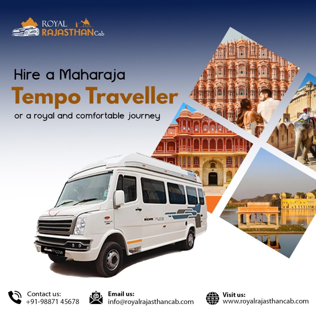 Maharaja Tempo Traveller Hire Jaipur – Royal Rajasthan Cab