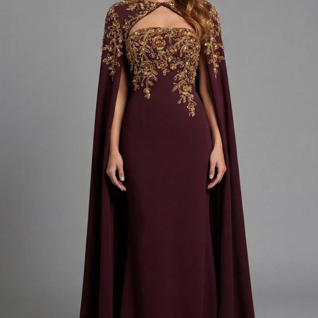 Timeless Couture: An Elegant Evening Gown from a NYC Icon