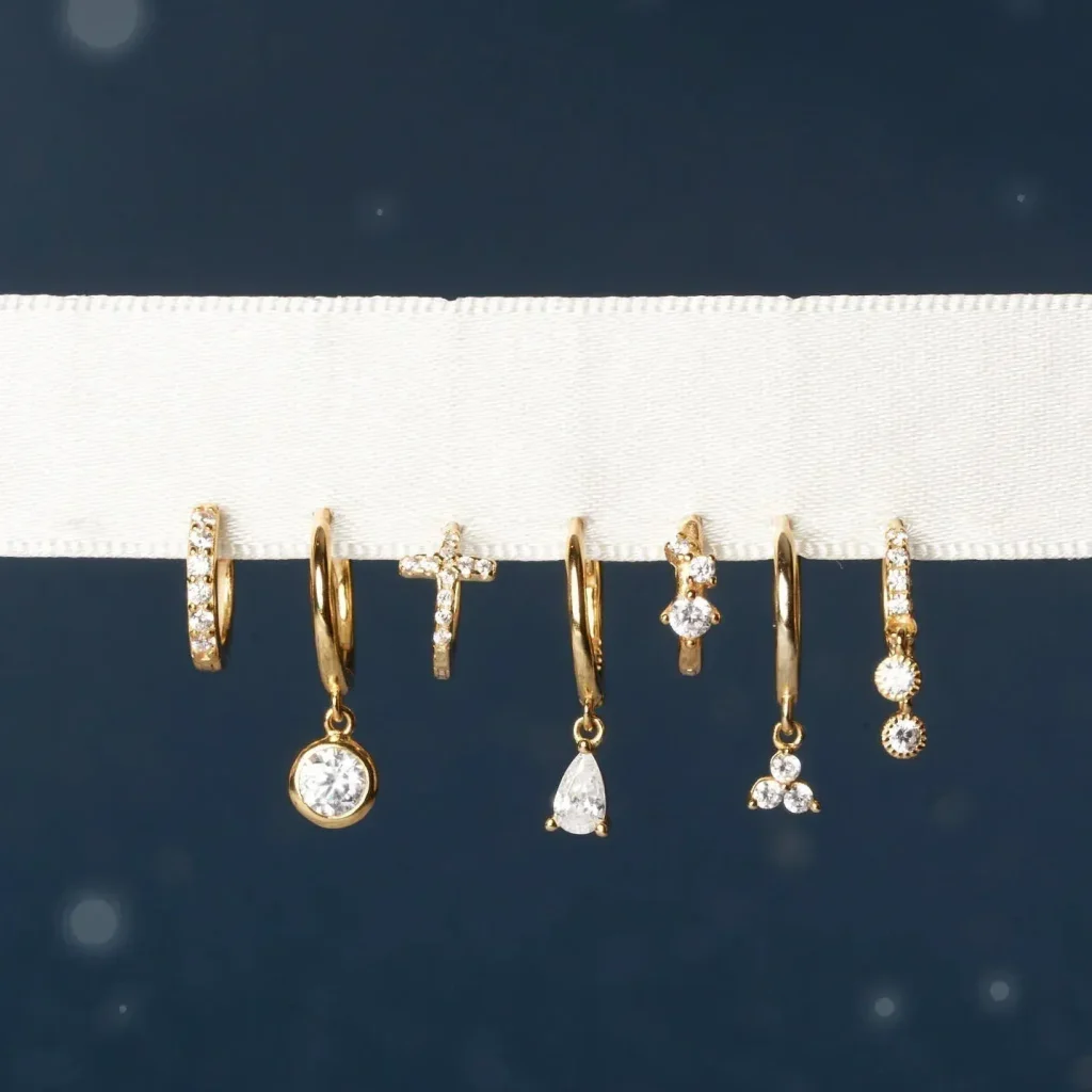 Shop Trendy Barbell Earrings Online — Free UK Delivery