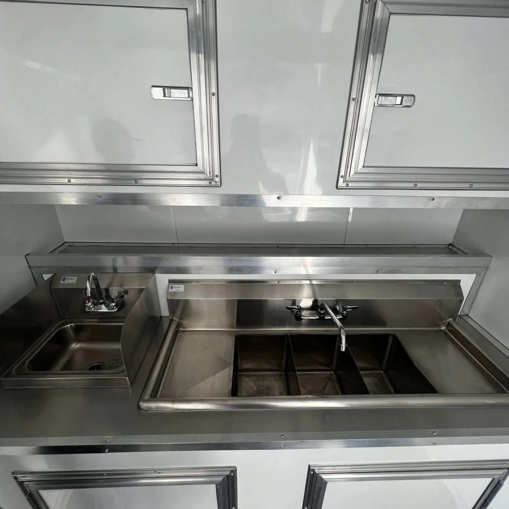 Premium 7×14 Titanium White Blackout Trailer for Private Travel Premium 7×14 Titanium White Blackout Trailer for Private Travel