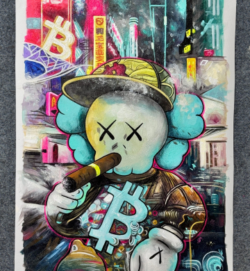Original Bitcoin Painting for Sale | Bitcoin Oil Paintings
